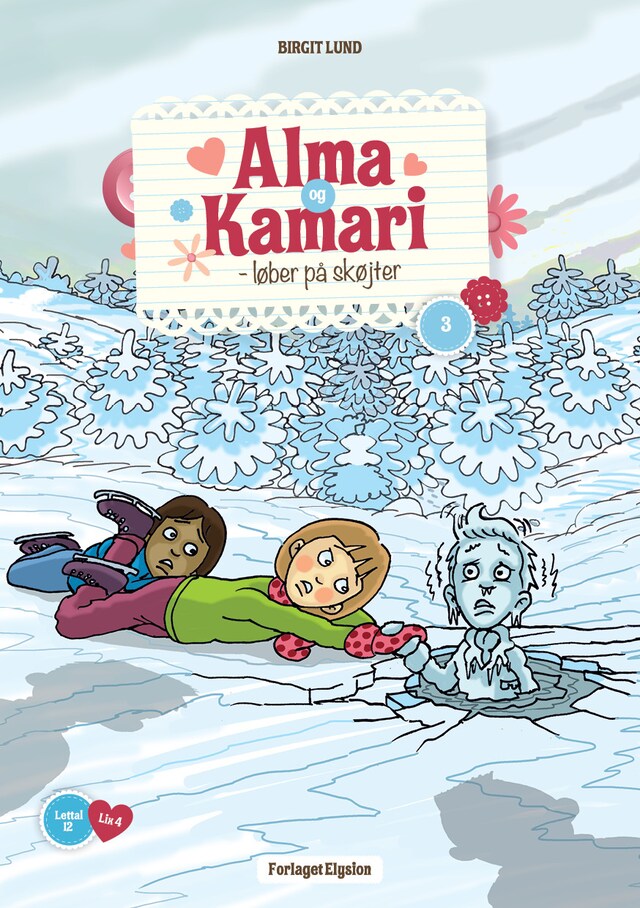 Book cover for Alma og Kamari løber på skøjter