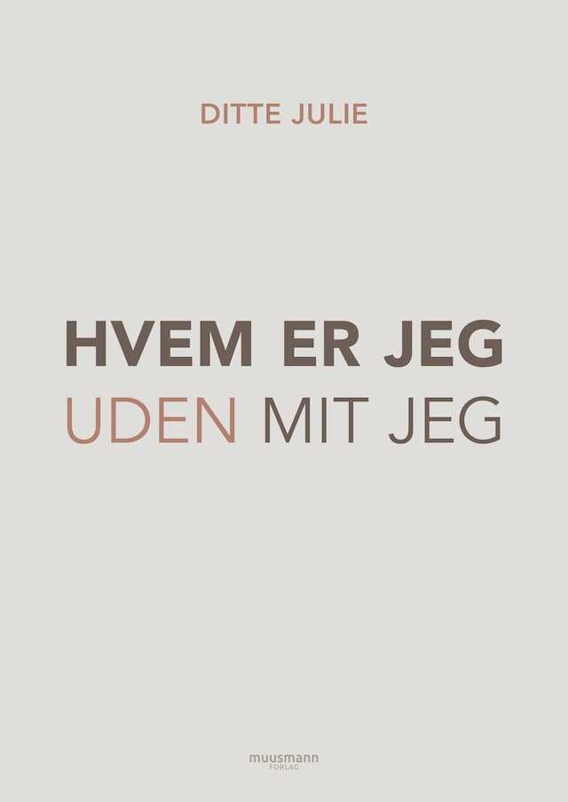 Bogomslag for Hvem er jeg uden mit jeg?