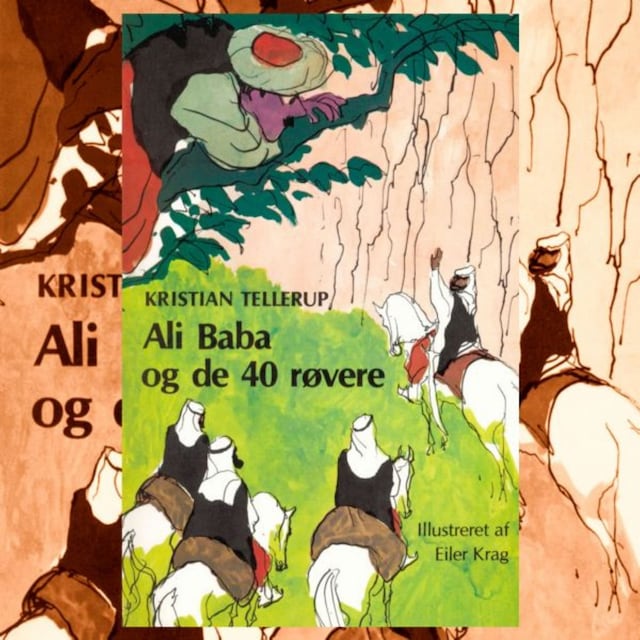 Couverture de livre pour Ali Baba og de 40 røvere