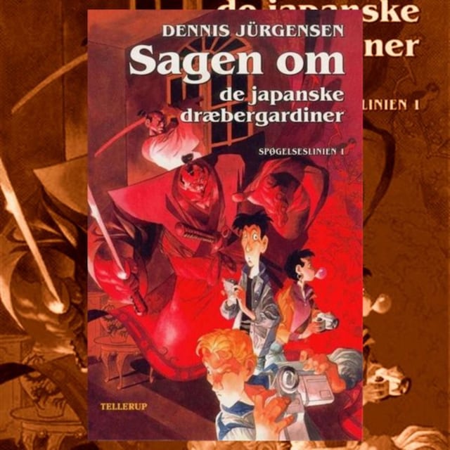 Okładka książki dla Spøgelseslinien #1: Sagen om de japanske dræbergardiner