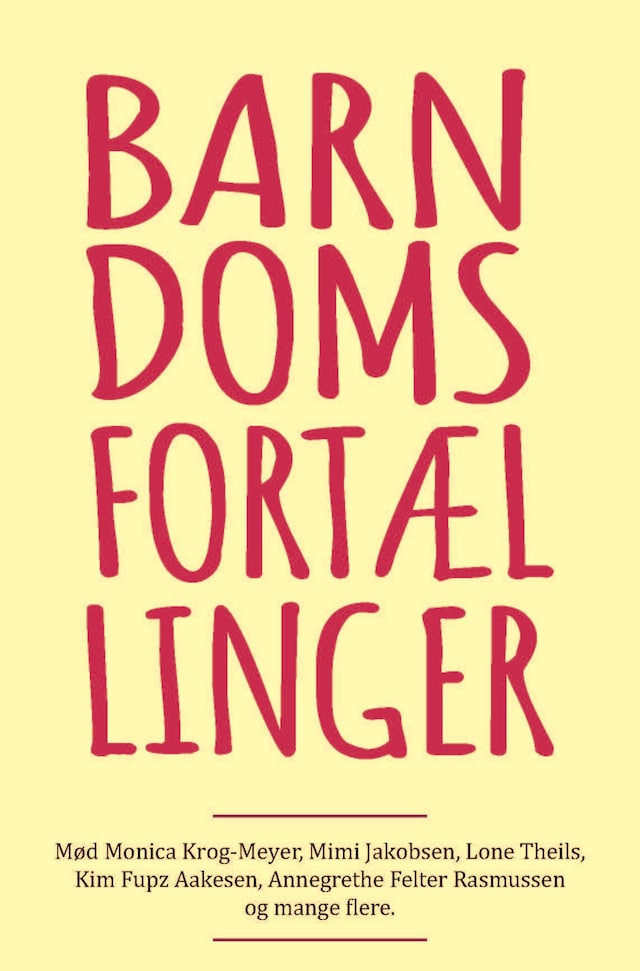 Book cover for Barndomsfortællinger