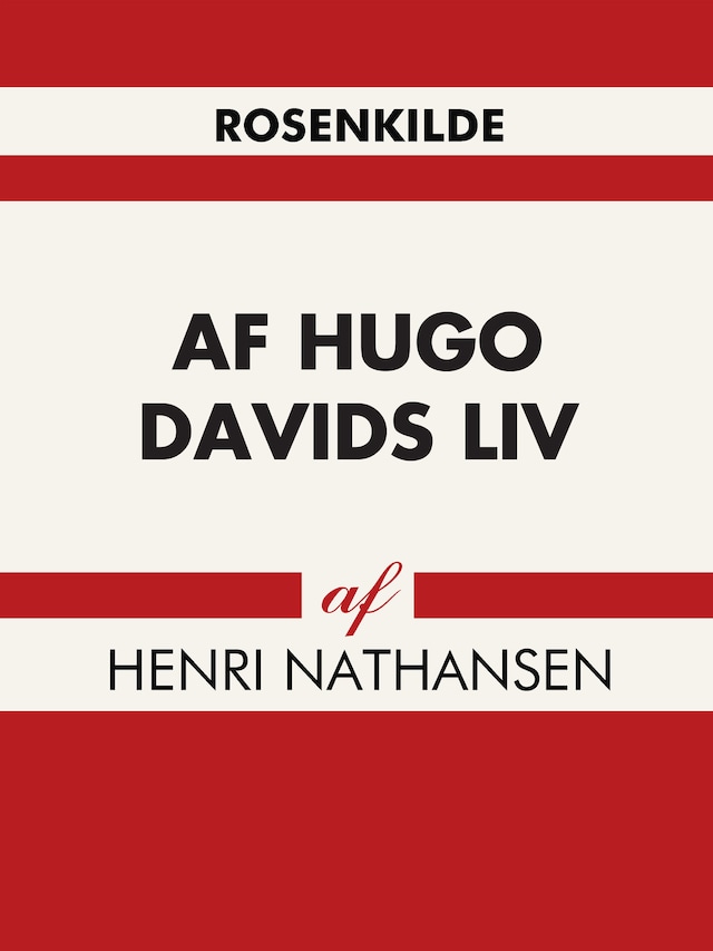 Bogomslag for Af Hugo Davids liv