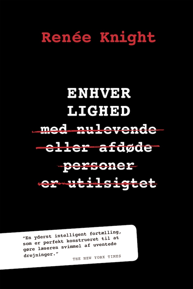 Kirjankansi teokselle Enhver lighed