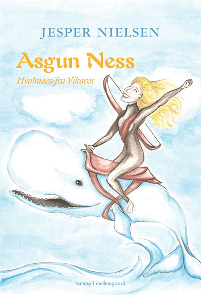 Kirjankansi teokselle Asgun Ness – Hvalmøen fra Vikaros
