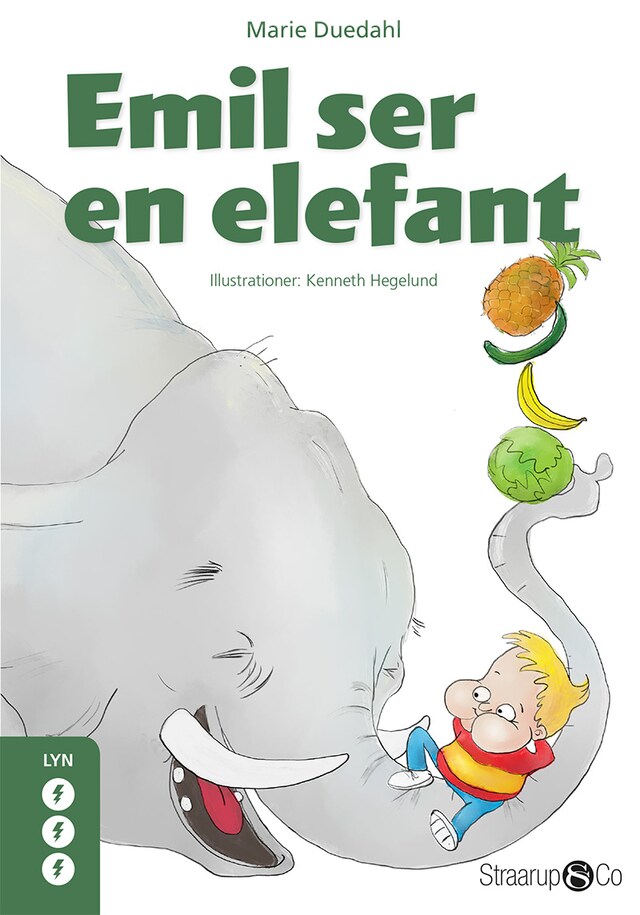 Bogomslag for Emil ser en elefant