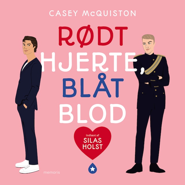 Book cover for Rødt hjerte, blåt blod