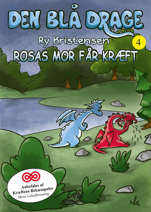 Book cover for Den blå drage 4 - Rosas mor får kræft