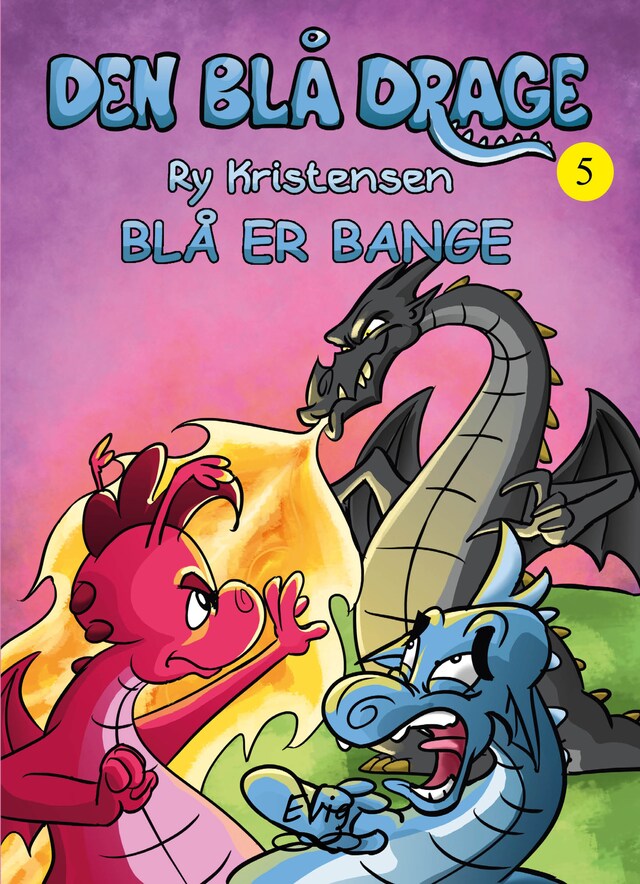 Book cover for Den blå drage 5 - Blå er bange