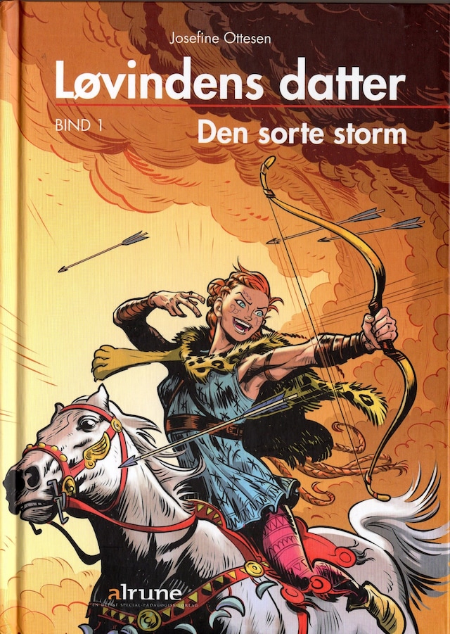 Book cover for Løvindens datter, bind 1. Den sorte storm lydbog