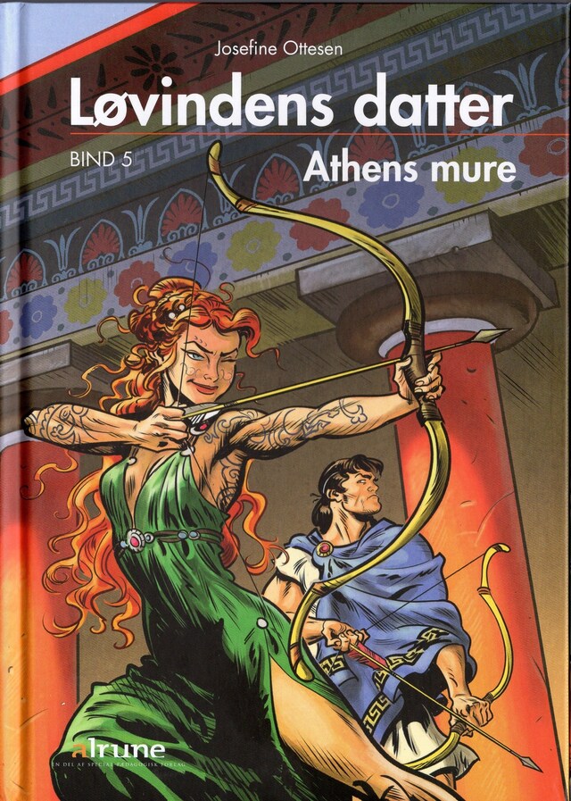 Book cover for Løvindens datter, bind 5. Athens mure lydbog