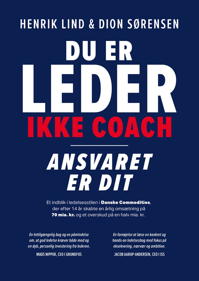 Book cover for Du er leder, ikke coach