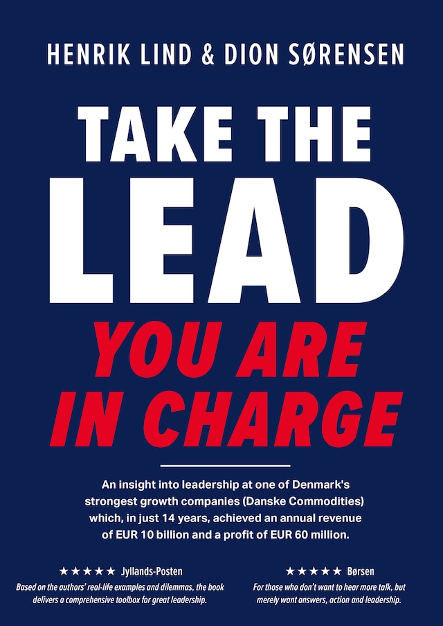 Take the lead – you are in charge