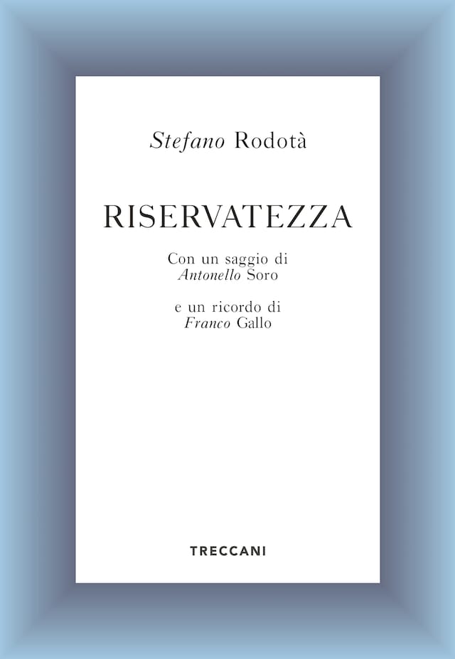 Book cover for Riservatezza