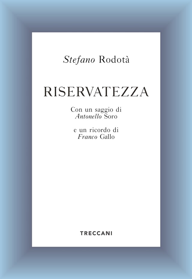 Couverture de livre pour Riservatezza