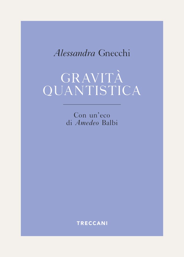 Portada de libro para Gravità quantistica