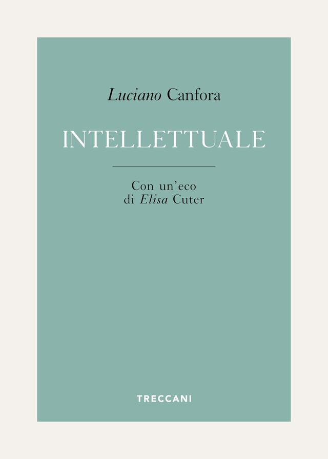 Copertina del libro per Intellettuale