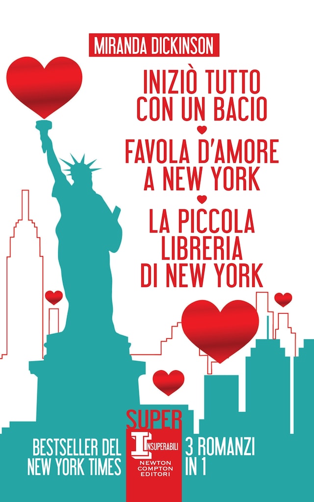 Book cover for Iniziò tutto con un bacio - Favola d'amore a New York - La piccola libreria di New York