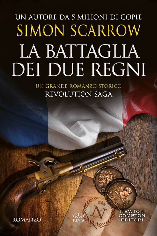 Book cover for Revolution saga. La battaglia dei due regni