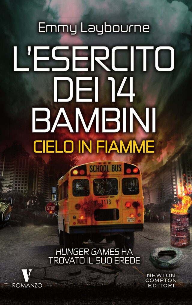 Boekomslag van L'esercito dei 14 bambini. Cielo in fiamme