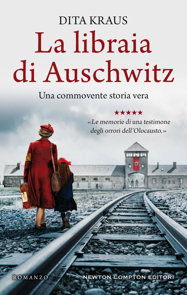 Kirjankansi teokselle La libraia di Auschwitz