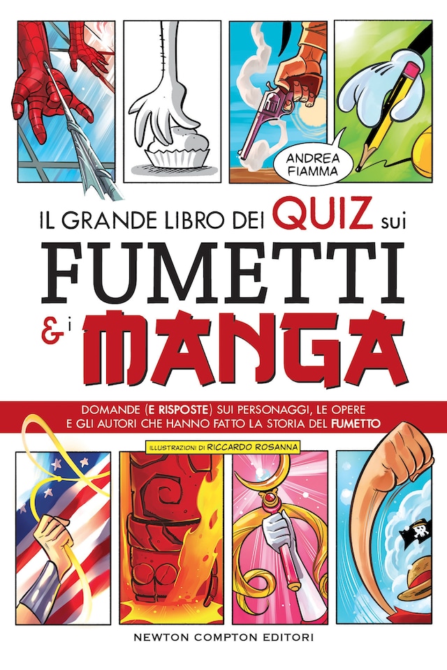 Copertina del libro per Il grande libro dei quiz sui fumetti e i manga