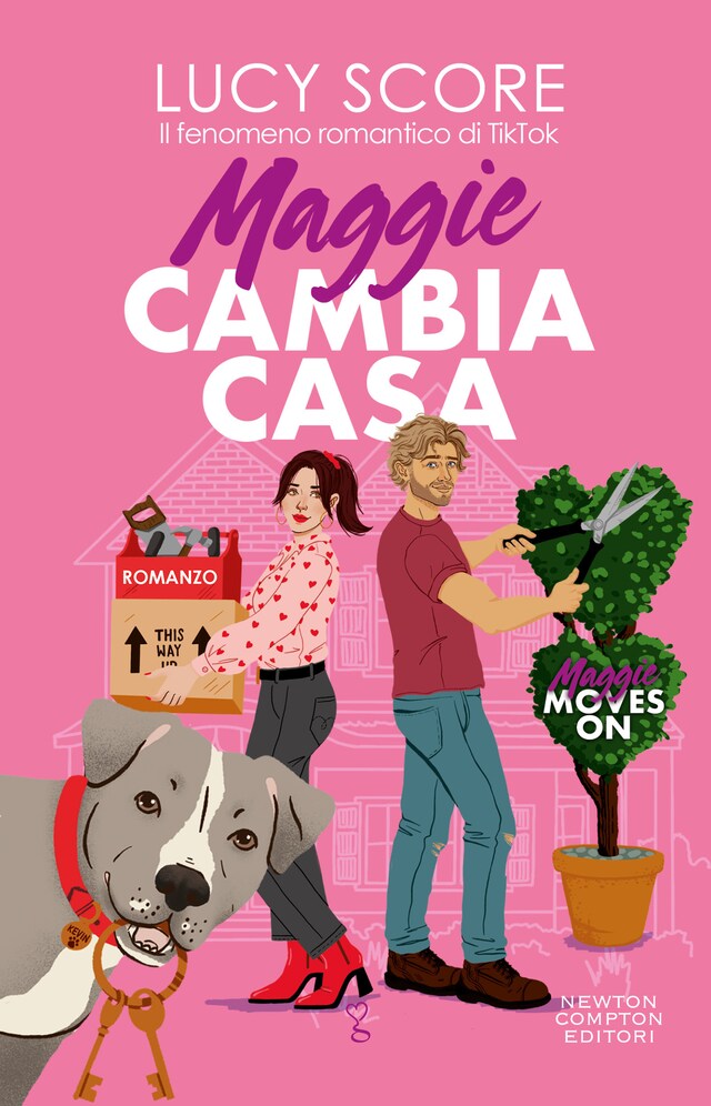 Book cover for Maggie cambia casa. Maggie moves on