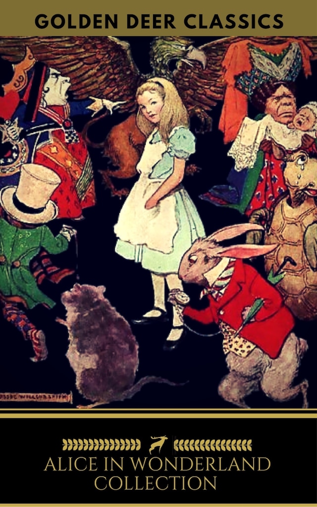 Bokomslag for Alice in Wonderland Collection - All Four Books (Golden Deer Classics)