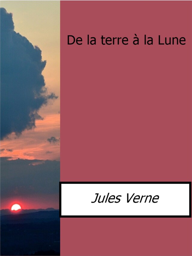 Book cover for De la terre à la Lune