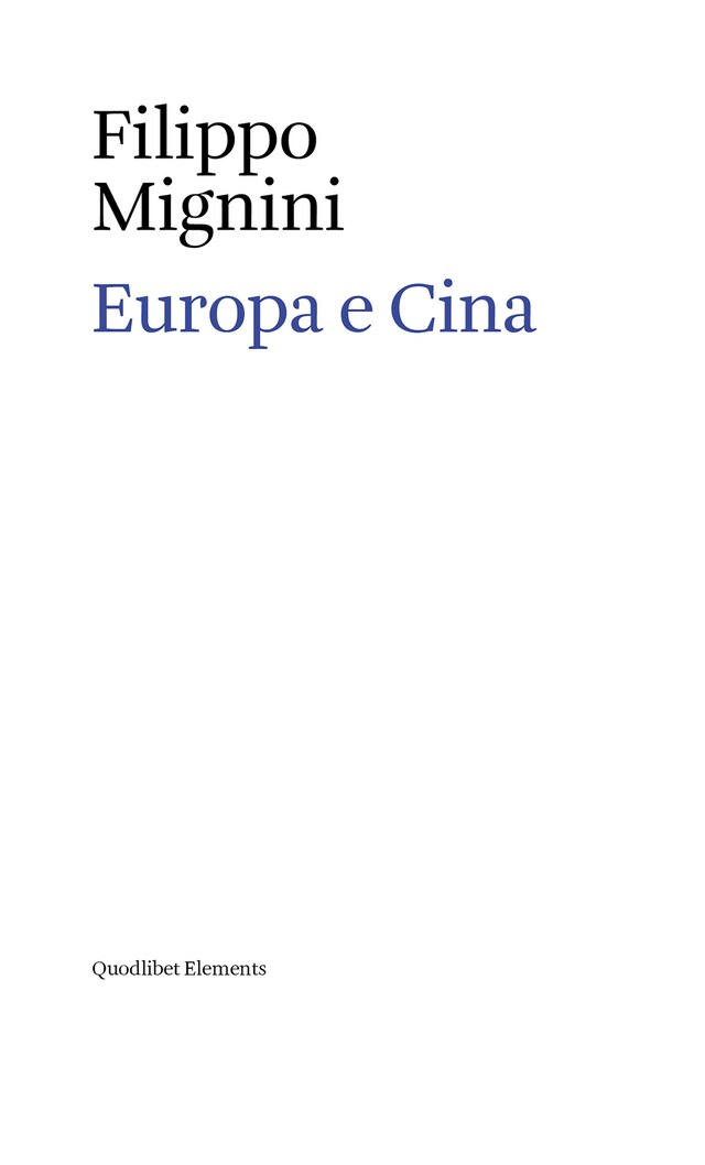 Copertina del libro per Europa e Cina