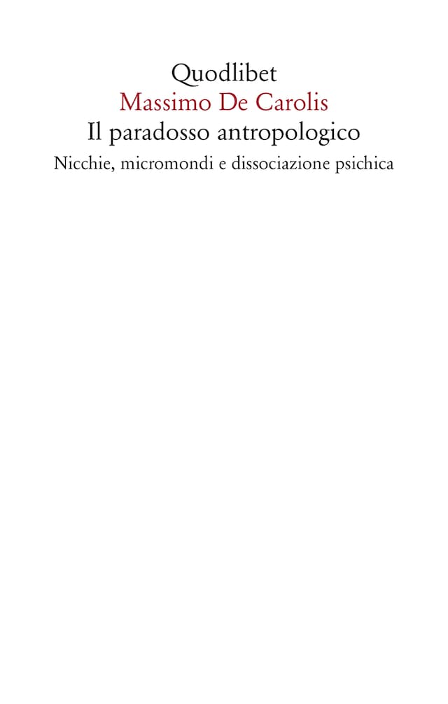 Buchcover für Il paradosso antropologico