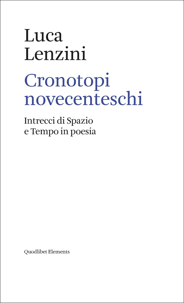 Buchcover für Cronotopi novecenteschi