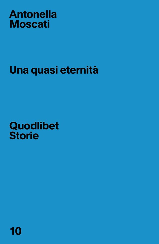 Kirjankansi teokselle Una quasi eternità