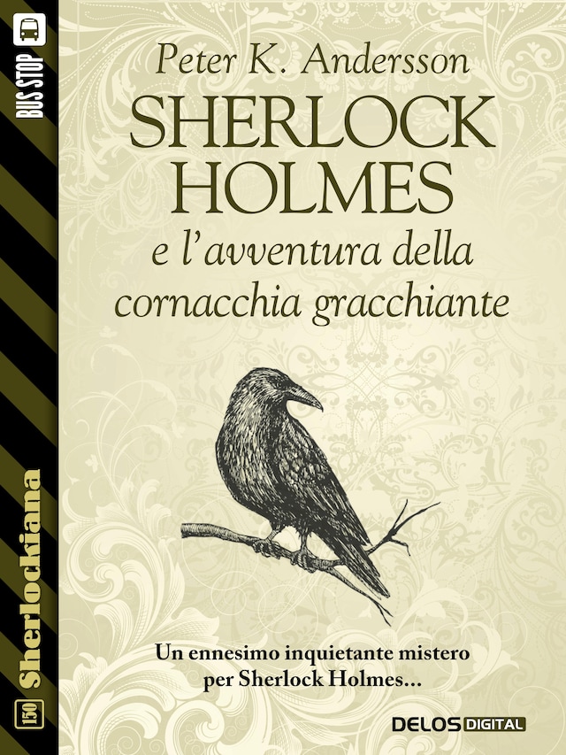 Couverture de livre pour Sherlock Holmes e l'avventura della cornacchia gracchiante