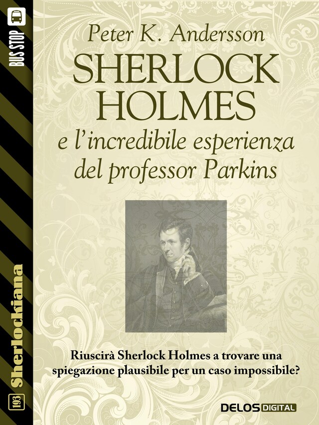 Portada de libro para Sherlock Holmes e l'incredibile esperienza del professor Parkins