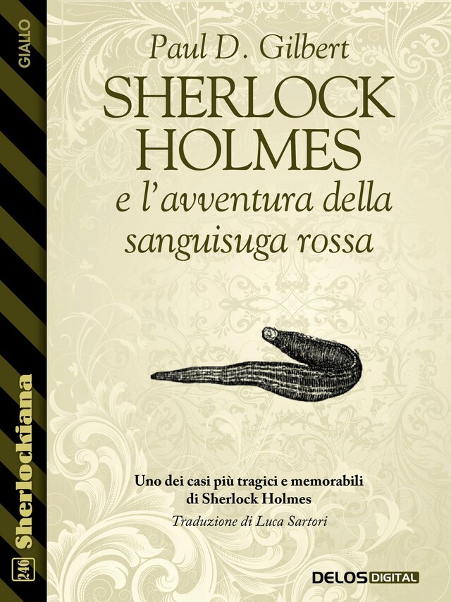 Couverture de livre pour Sherlock Holmes e l'avventura della sanguisuga rossa