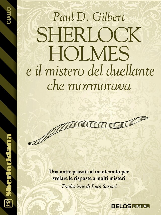 Couverture de livre pour Sherlock Holmes e il mistero del duellante che mormorava