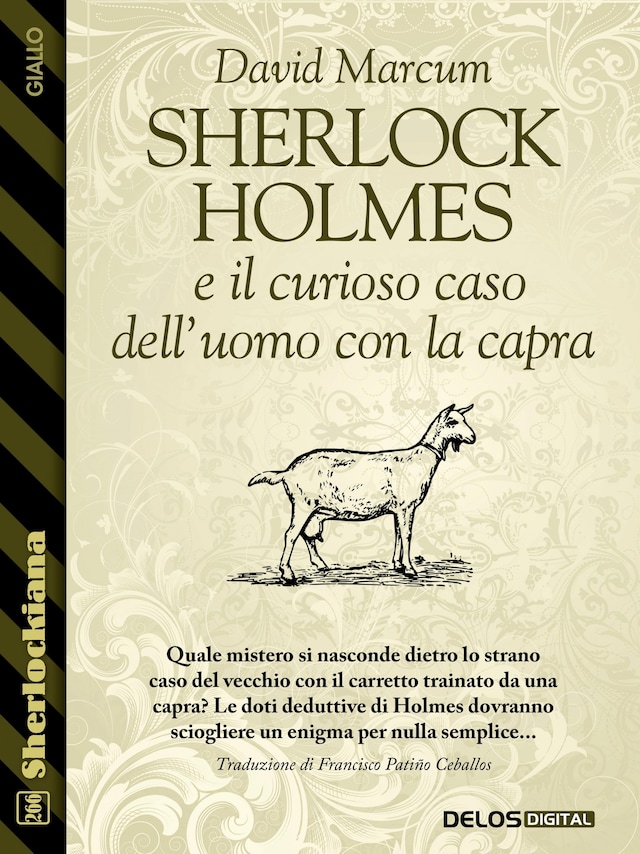 Couverture de livre pour Sherlock Holmes e il curioso caso dell’uomo con la capra