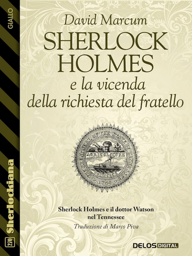 Boekomslag van Sherlock Holmes e la vicenda della richiesta del fratello