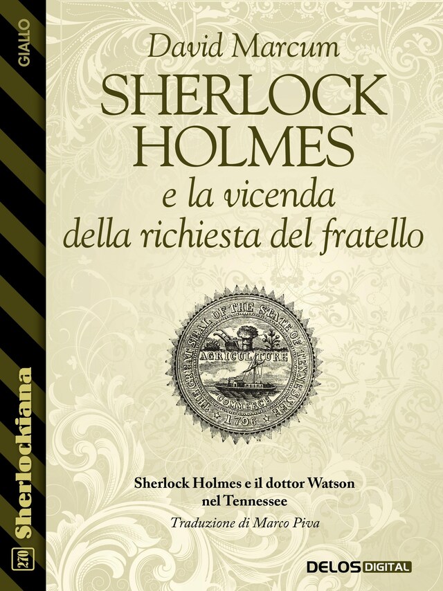 Boekomslag van Sherlock Holmes e la vicenda della richiesta del fratello