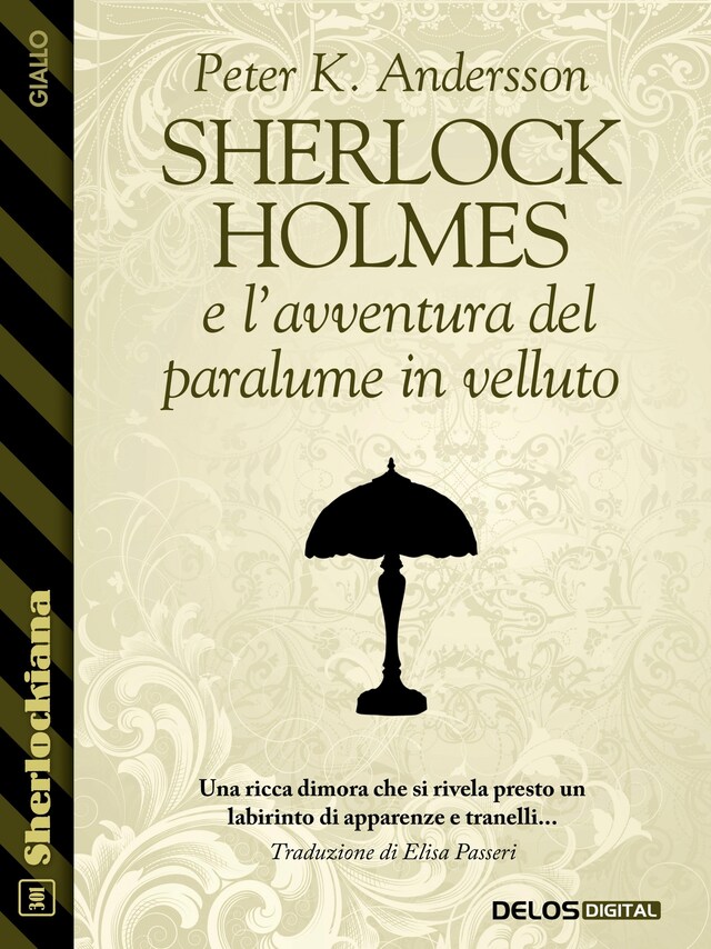 Book cover for Sherlock Holmes e l'avventura del paralume in velluto