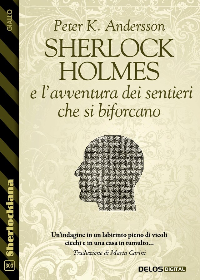 Boekomslag van Sherlock Holmes e l'avventura dei sentieri che si biforcano