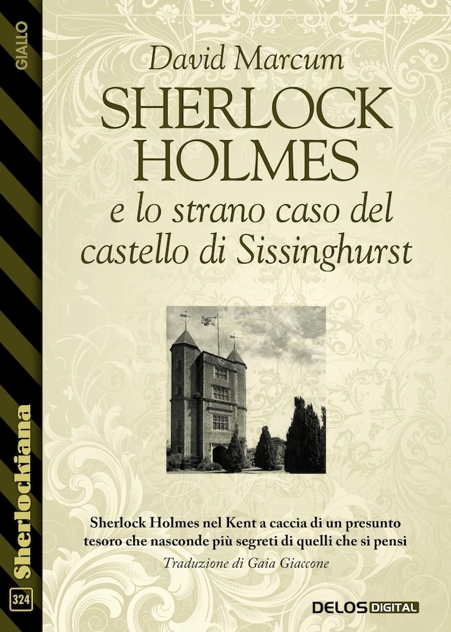 Boekomslag van Sherlock Holmes e lo strano caso del castello di Sissinghurst