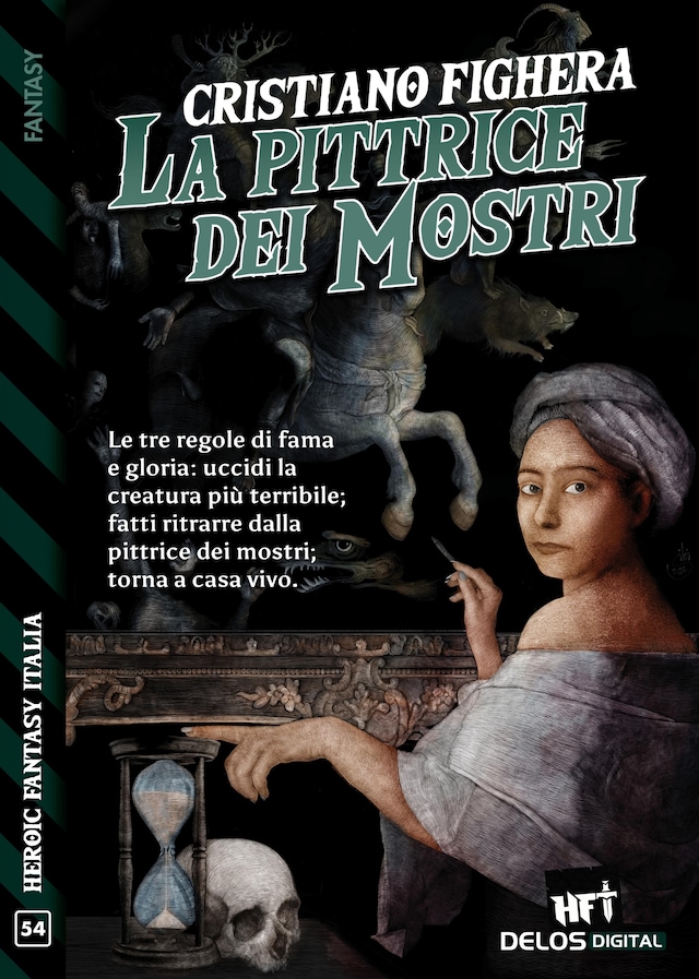 Book cover for La pittrice dei mostri