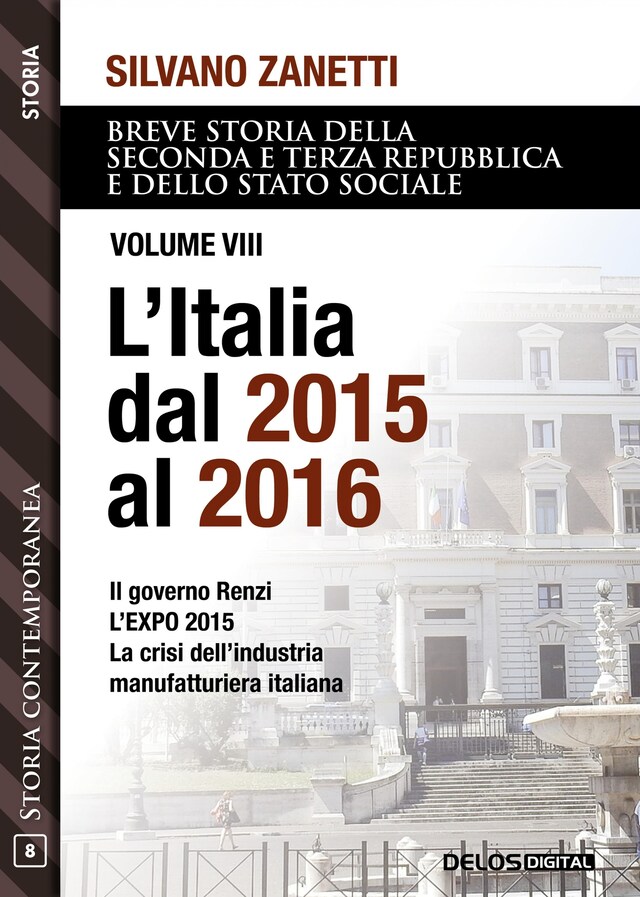 Book cover for L'Italia dal 2015 al 2016