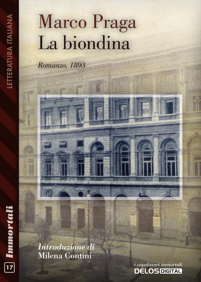 Book cover for La biondina
