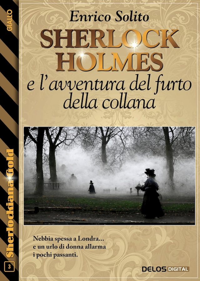 Boekomslag van Sherlock Holmes e l'avventura del furto della collana