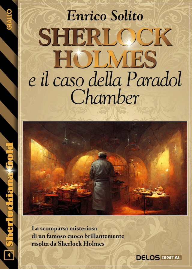 Boekomslag van Sherlock Holmes e il caso della Paradol Chamber