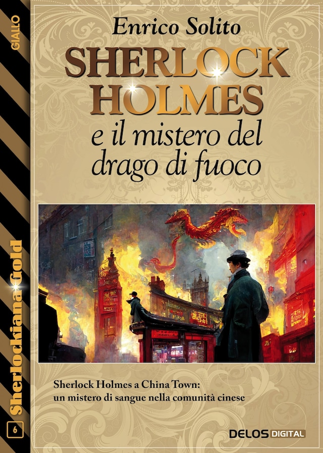 Boekomslag van Sherlock Holmes e Il mistero del drago di fuoco