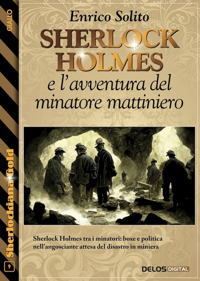 Boekomslag van Sherlock Holmes e l'avventura del minatore mattiniero