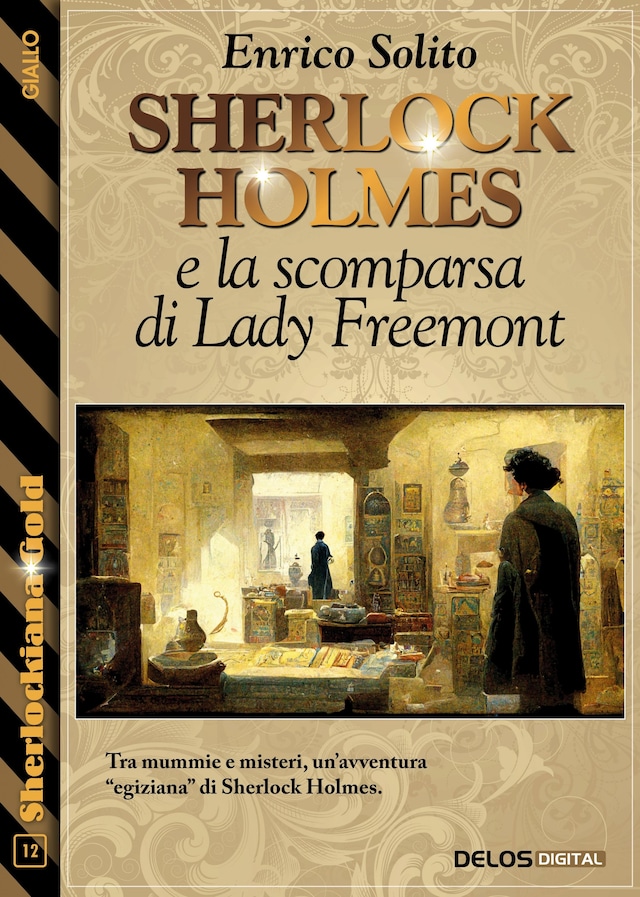 Boekomslag van Sherlock Holmes e la scomparsa di Lady Freemont
